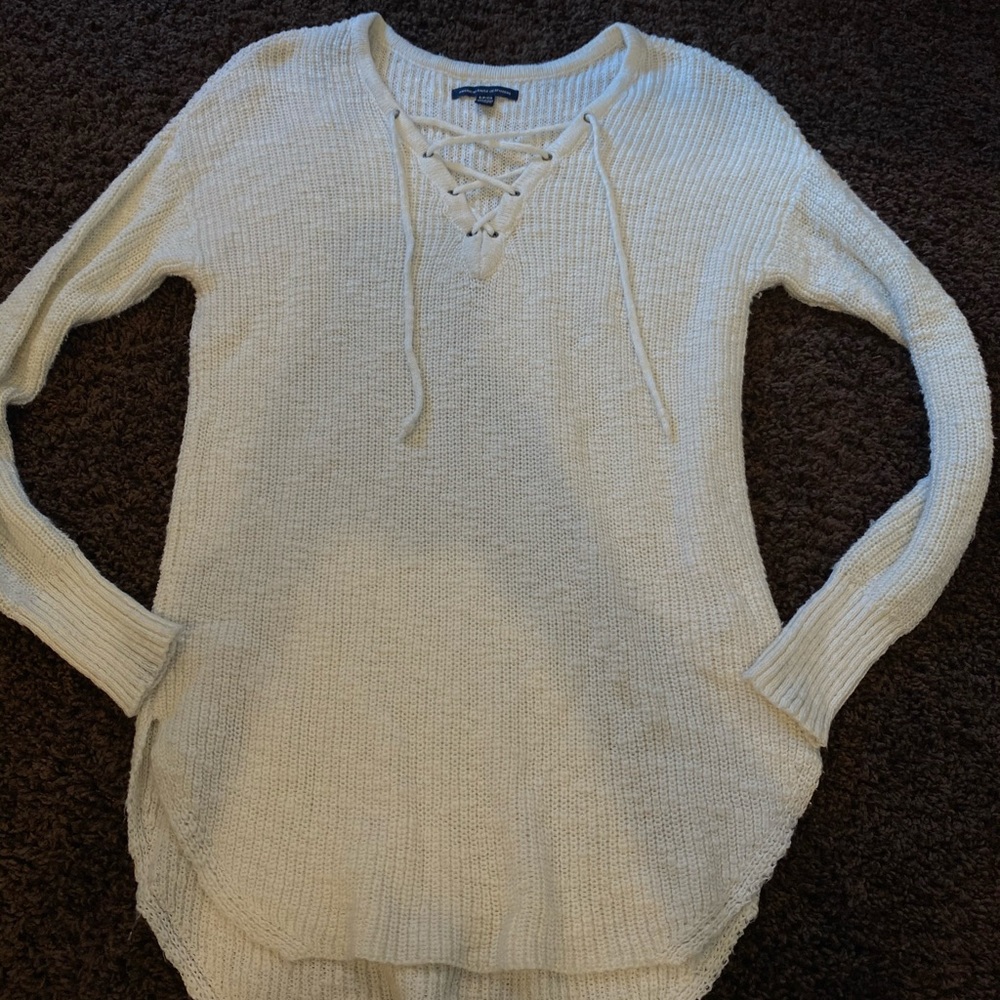 Criss cross sweater